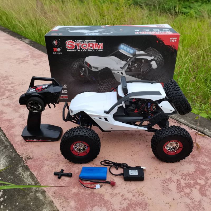 รถบังคับวิทยุ OFF-ROAD WL-TOYS&XK NO.12429 4WD.ระบบ SERVO เลี้ยว+เล่งตามมือ แบตเตอร์รี่ lipo 7.4V 15