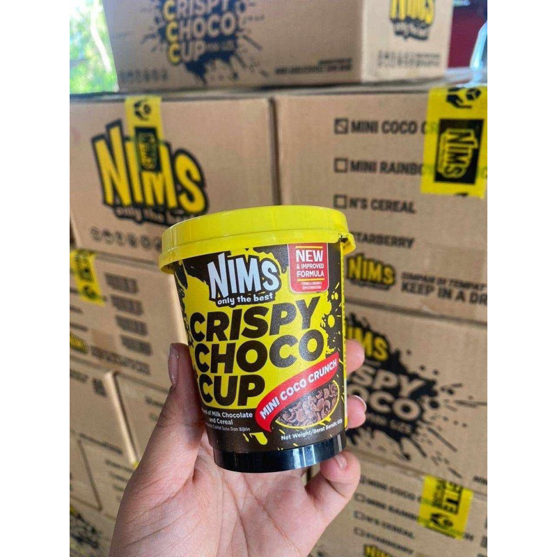 มาใหม่ Nims Crispy Choco Tub ขนมโกโก้ในซอสช็อกโกแลตล้วนๆ (ไซส์มินิ 60g)