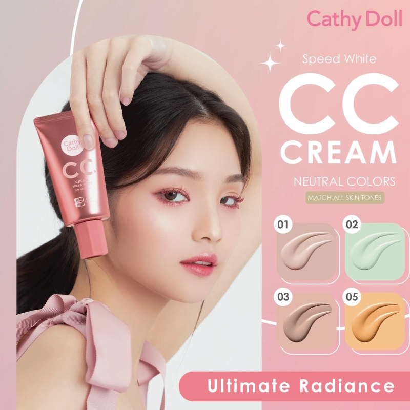 รองพื้น ซีซีครีมผิวใส เคที่ดอลล์ สปีดไวท์ Cathy Doll รูปที่ 2