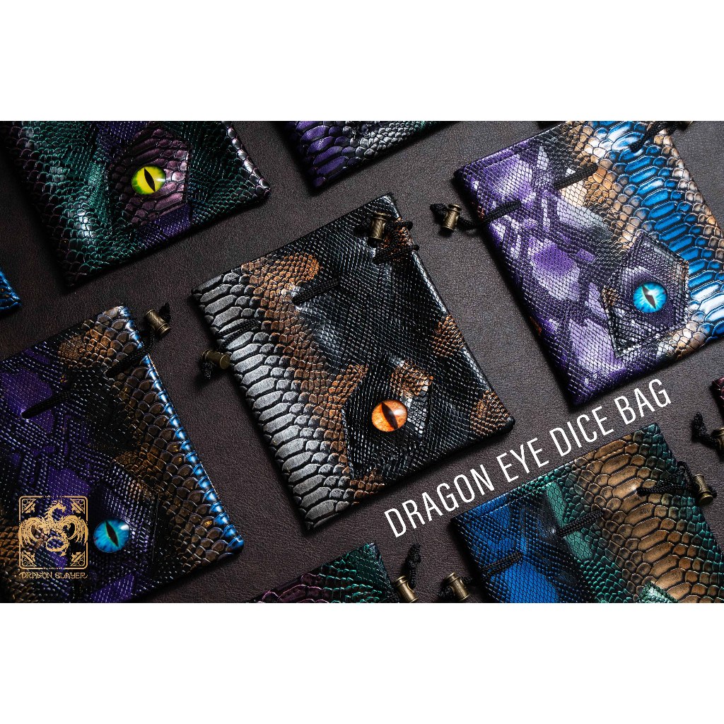 Dragon Eye Dice Bag | High Quality Dice Bag | Dungeons and Dragons Dice | DnD Dice Set | D&D Dice