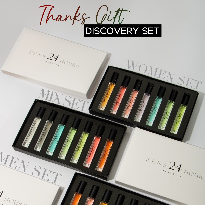 [Zens24Hours] Discovery Set น้ำหอม ขนาดพกพา 10 มล. 7 กลิ่น หอมนาน ติดทน