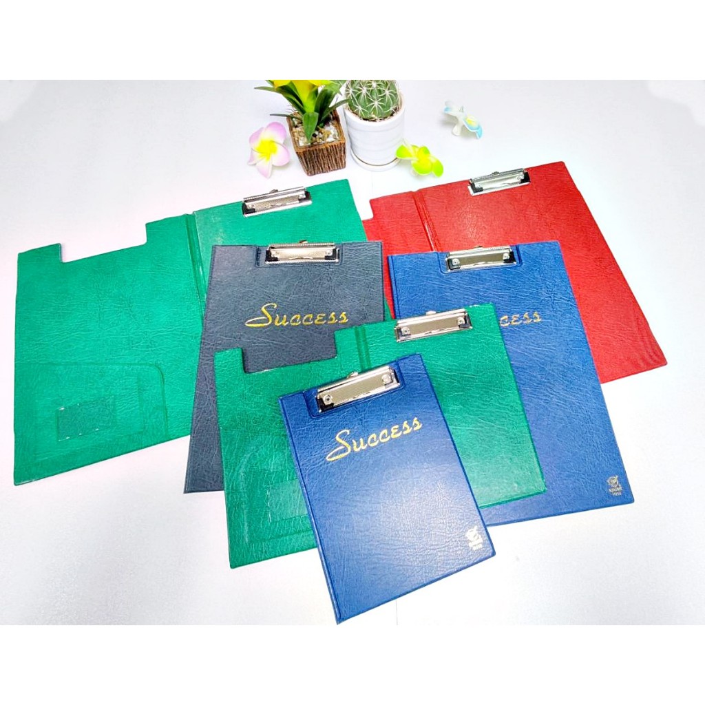 คลิบบอร์ดหนัง แบบมีปก Robin cover clipboard   มีให้เลือก 3 ขนาด F4/ A4/ A5