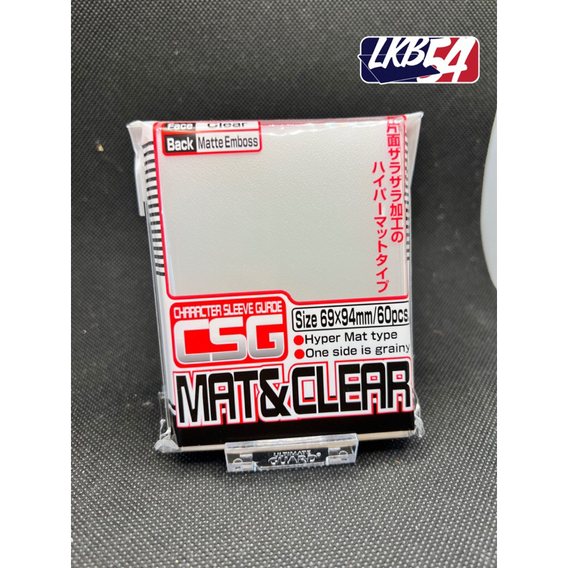 [KMC] CSG Character Sleeve Guard - Mat & Clear : ซองคลุมสลีฟ ชั้นนอก แบบหนา ใสด้านเเสดงรูปการ์ด หลัง