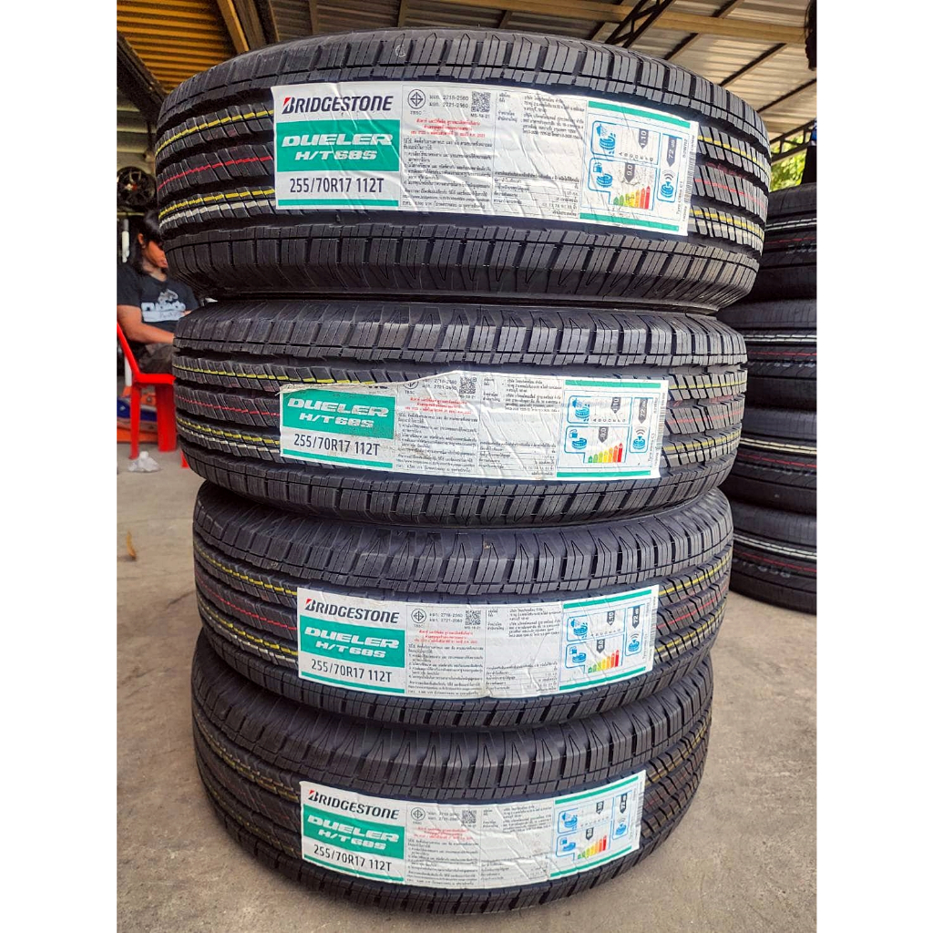 🔴 ยาง "#บริดจสโตน" Bridgestone Dueler H/T 68 S ผลิตไทย 🇹🇭 🇹🇭 255/70R17 ปี 22  *** ใส่แทน 265/65R17 ไ