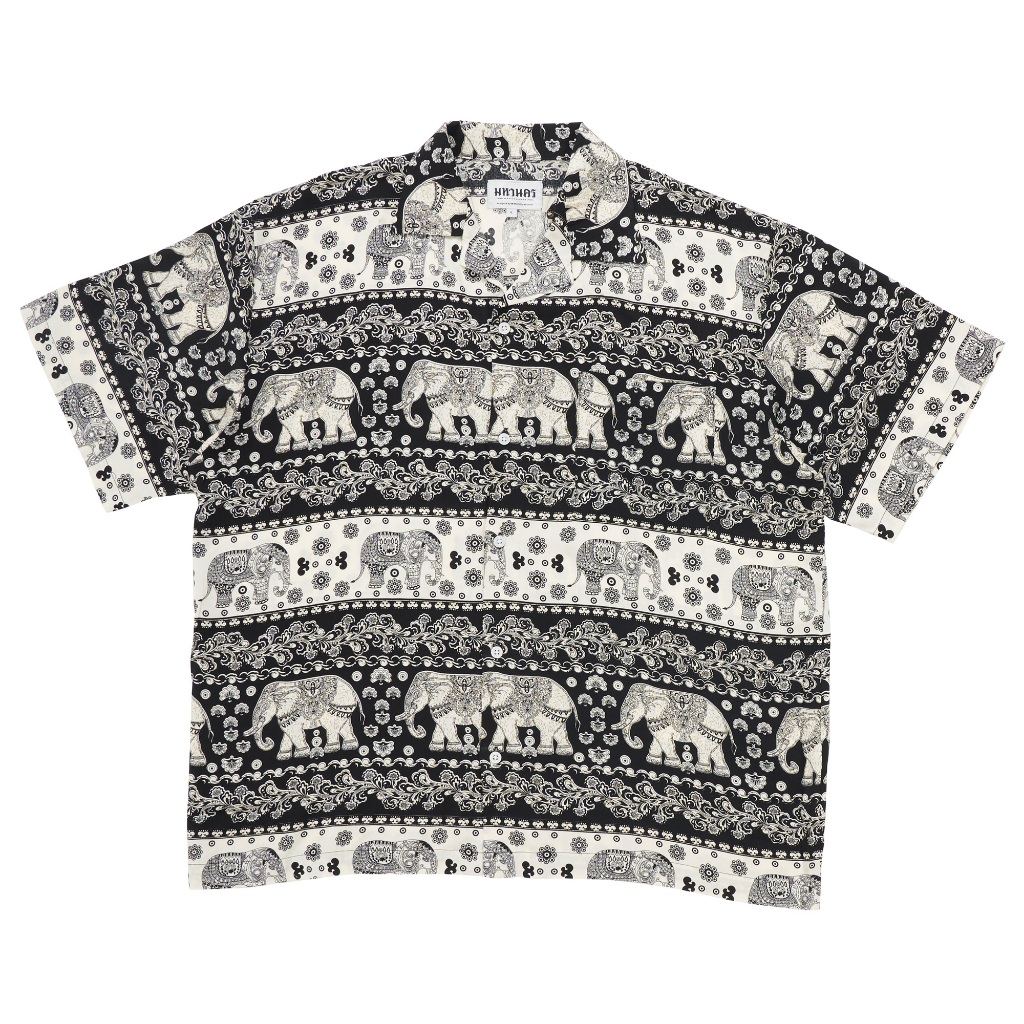 MAHANAKHON CHANG V.1 HAWAII SHIRT BLACK