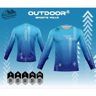 เสื้อกีฬาแขนยาว Outdoor เนื้อผ้าโพลีเอสเตอร์ หนานุ่ม ใส่สบาย ไม่ร้อน มีหลายสี S-2XL