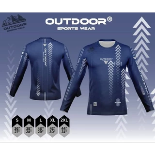 เสื้อกีฬาแขนยาว Outdoor เนื้อผ้าโพลีเอสเตอร์ หนานุ่ม ใส่สบาย ไม่ร้อน มีหลายสี S-2XL