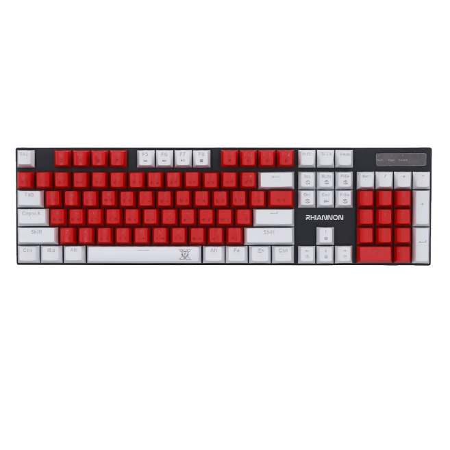 KEYBOARD (คีย์บอร์ด) NUBWO X62 RHIANNON (RED-WHITE) (RED SWITCH - MINI RGB - EN/TH)