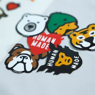 🔥พร้อมส่ง🔥 สติ๊กเกอร์รูปสัตว์ (เซต 6 ชิ้น) จากแบรนด์ Human Made ของแท้💯
