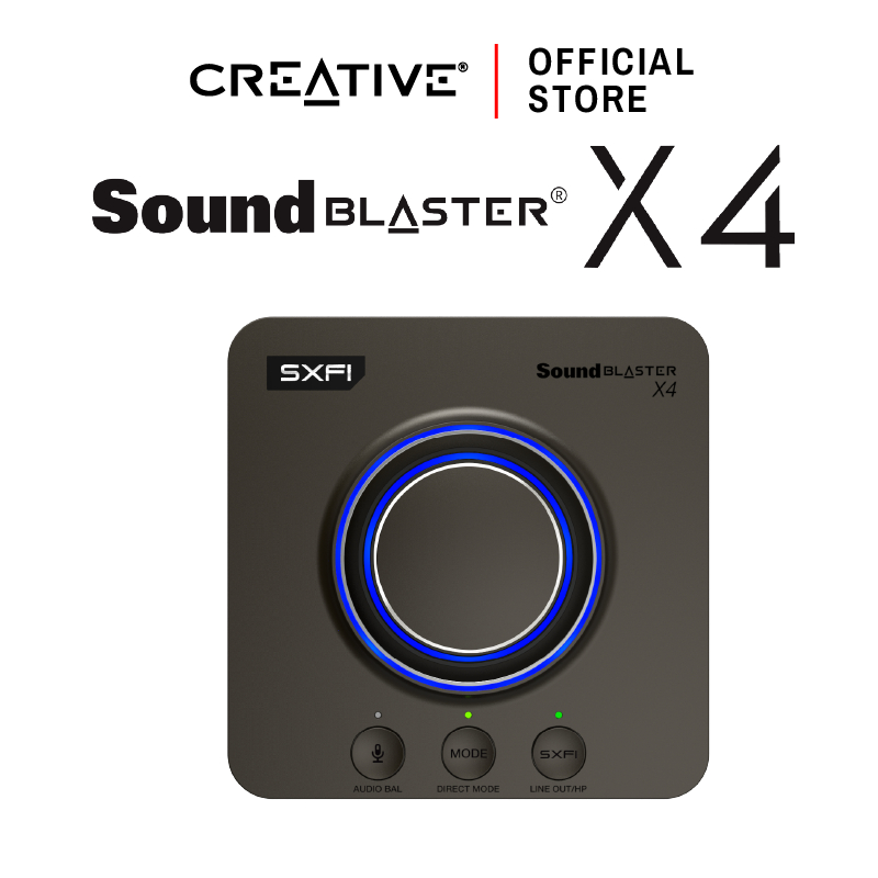 CREATIVE Sound Blaster X4 External USB Sound Card รองรับ 7.1/5.1 ควบคุมผ่าน App บนมือถือ