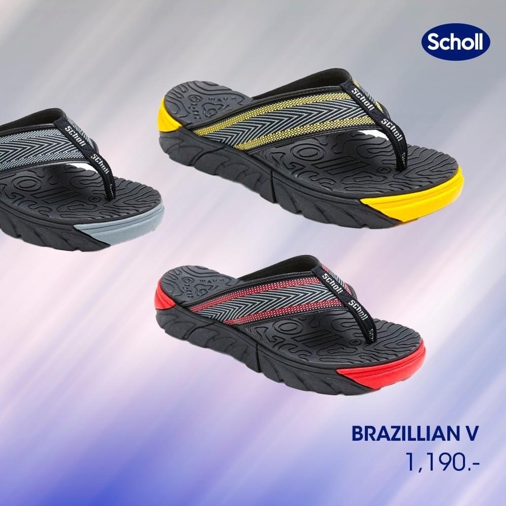 รองเท้าแตะ Brazillian V สกอลล์ แบบมีหู 3U-2669 ราคา ฿1,190.- [มีSIZE 36-44] ของแท้ 100% จากแบรนด์