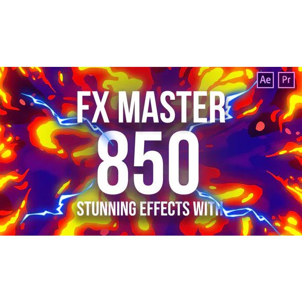 850 FX Master – Cartoon Action Elements For premiere pro & after effects