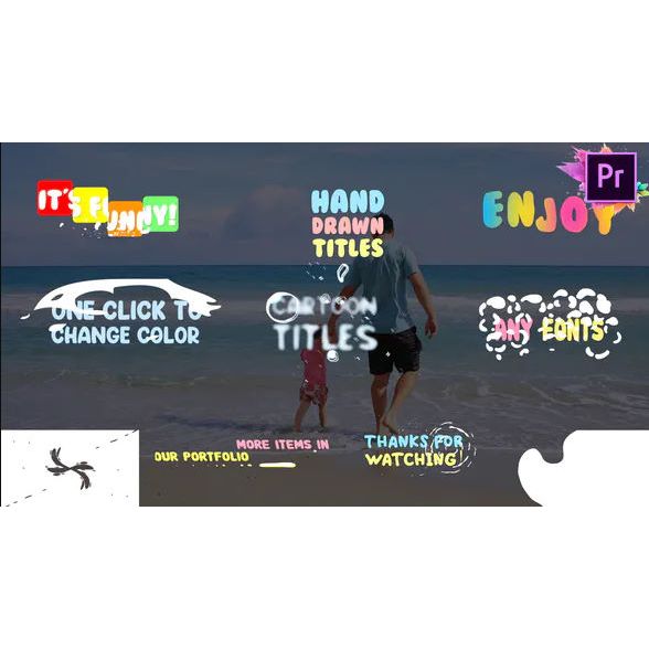 Fun Title Premiere Pro MOGRT