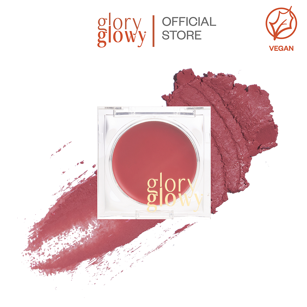GLORYGLOWY GLOW MULTI BALM - JUNEBERRY - บาล์มอเนกประสงค์ ทาตา, แก้ม, ปาก เนื้อสัมผัสมีความโกลวฉ่ำ