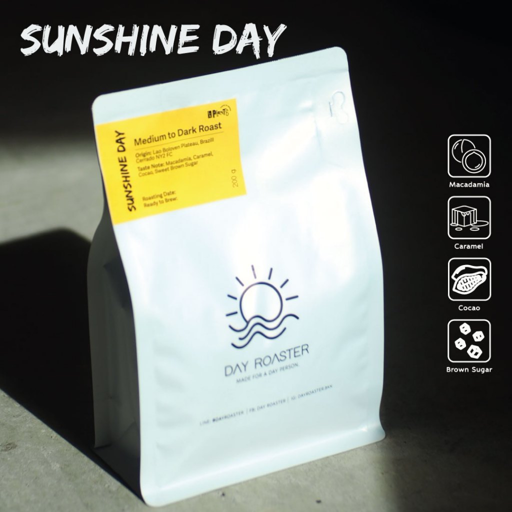 DAY ROASTER เมล็ดกาแฟ  SUNSHINE DAY BLEND 200g  (คั่วระดับกลางถึงเข้ม)