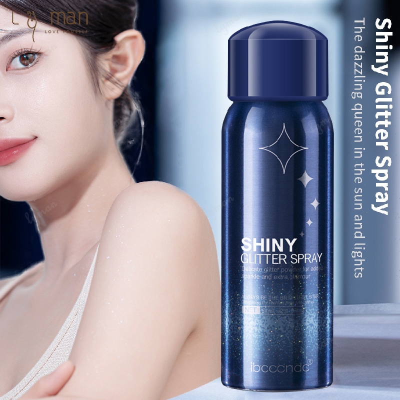 สเปรย์กลิตเตอร์ glitter spray สเปรย์​ไฮไลท์ สเปรย์กากเพชร สเปรย์ชิมเมอร์ กริตเตอร์วิ้งๆ สําหรับออกเดทปาร์ตี้ 60 มล