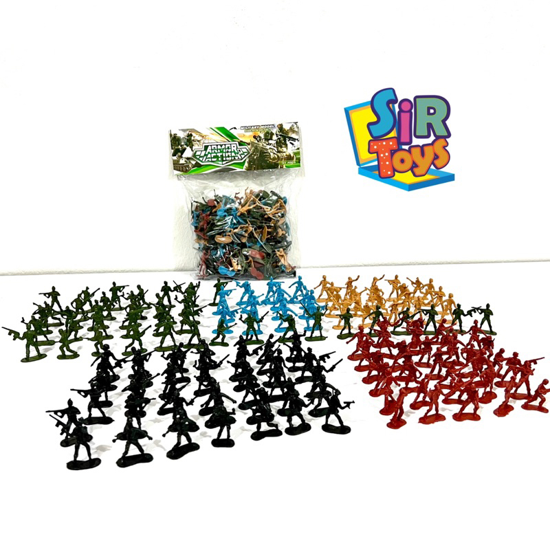 ทหารจิ๋ว หลากสี 150 ตัว armor action ของเล่นทหารราคาถูก - รูปที่ 3