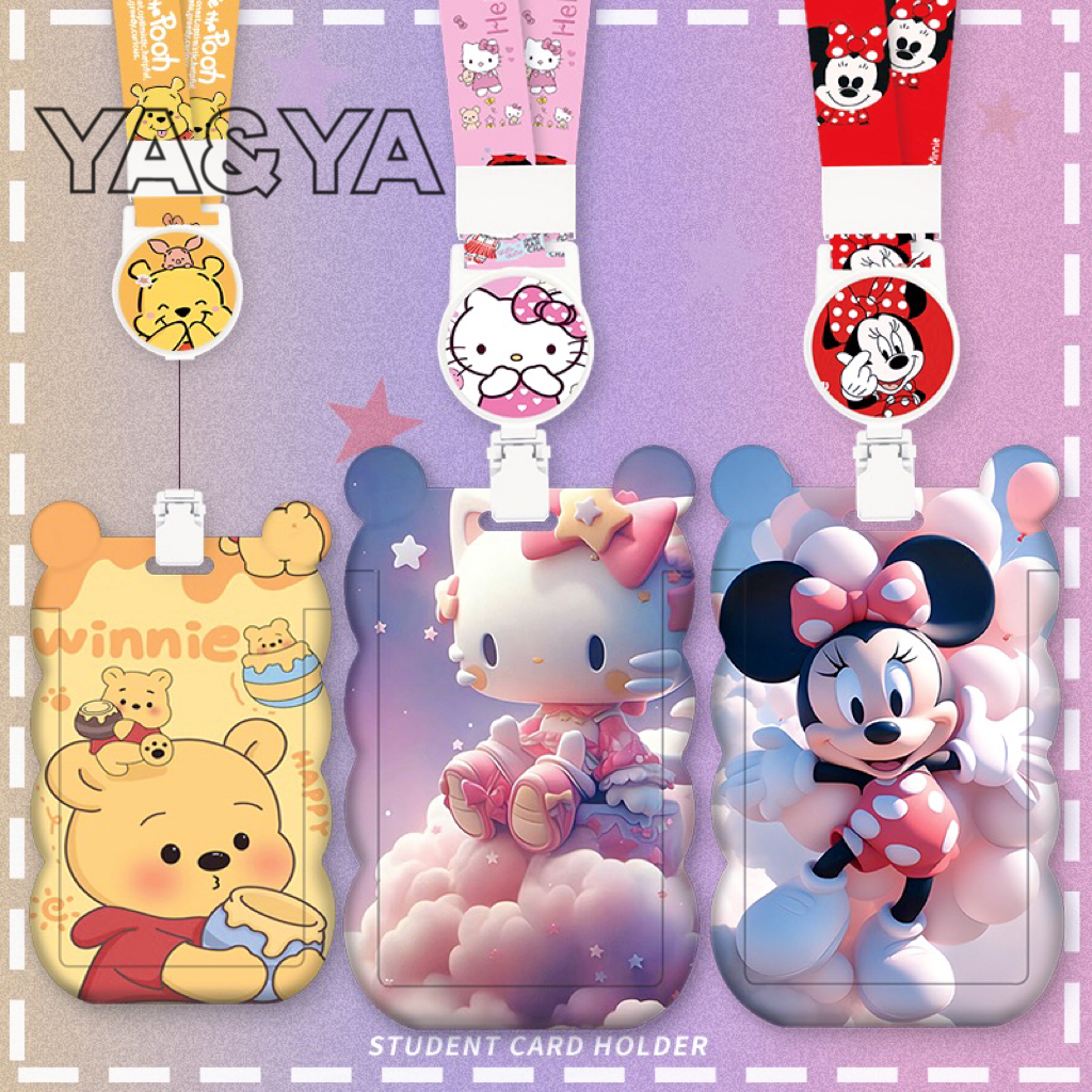 พร้อมส่ง 🇹🇭หมีเวอร์ชั่นใหม่ค่ะ ที่ใส่บัตร พร้อมสายคล้องคอ ป้ายห้อยบัตรพนักงาน/บัตรนักเรียน ใส่คีย์การ์ดได