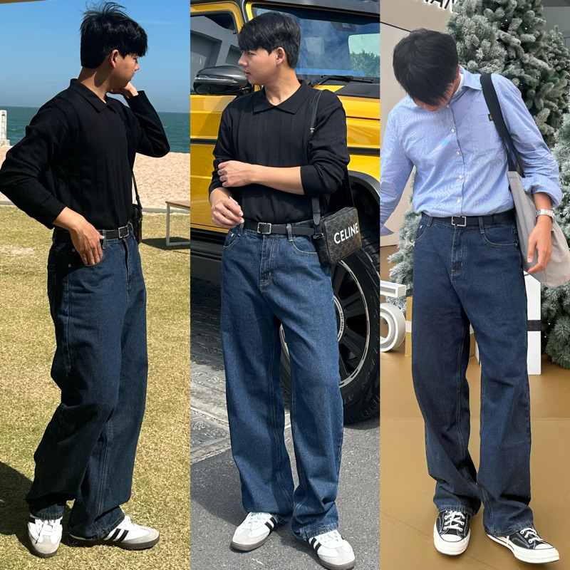 ‼️พร้อมส่ง🍻Tommy Jeans กางเกงยีนส์ทรงกระบอกใหญ่ เอวสูง👖✨
