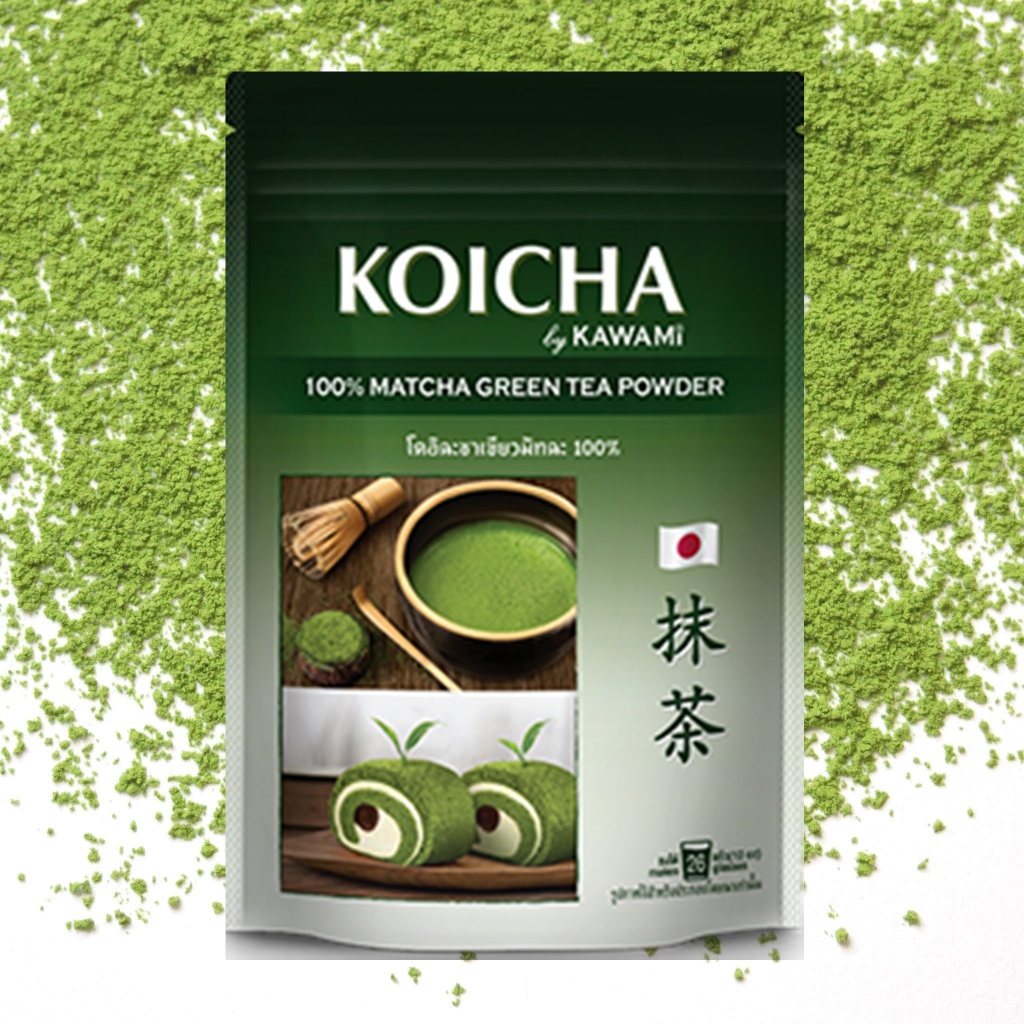 โคอิฉะผงชามัทฉะ100% (100g.) KAWAMI 100% Koicha Matcha Green Tea Powder