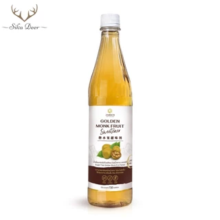Amber ไซรัปหล่อฮังก๊วยสีทอง (Amber01) 720ml ไม่มีน้ำตาลน้ำเชื่อมหล่อฮังก๊วย น้ำเชื่อมคีโต Golden Monk Fruit Syrup Keto