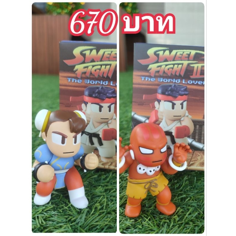 งานแท้[Art Toy] นักสู้ Street Fighter [Sweet Figth 2] งานจากกล่องสุ่ม นักสู้ชุนหลีและนักสู้ดาซิม