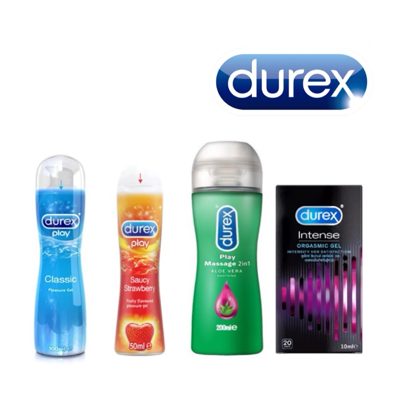 เจลหล่อลื่น DUREX PLAY ดูเร็กซ์ เพลย์ classic / strawberry / massage / orgasmic