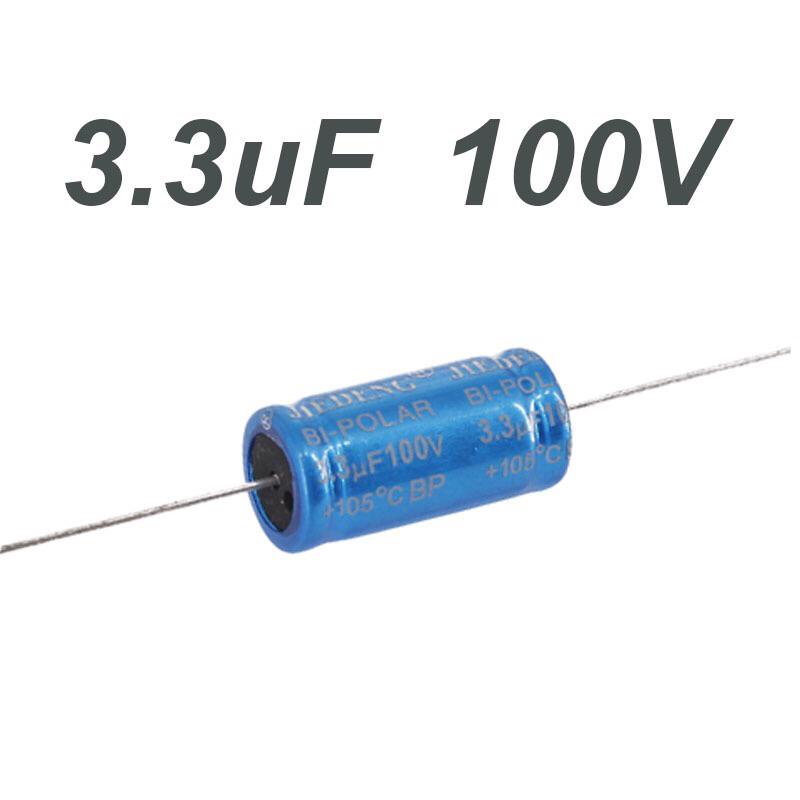 1ชิ้น ซีเสียงแหลม cเสียงแหลม 3.3uF 100V-250v cเสียงแหลมเทพ cแหลม c เสียงแหลม คาปาซิเตอร์เสียงแหลม คาปาลำโพงแหลม