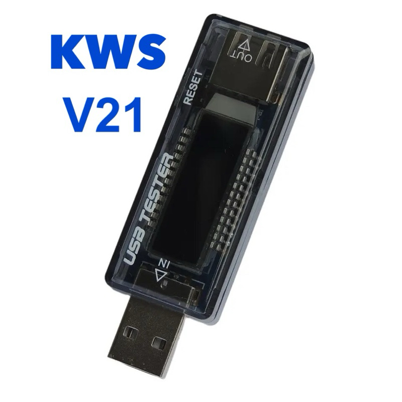 ที่วัดกระแสไฟ USB KWS-V21เครื่องทดสอบความจุของเครื่องชาร์จ Volt Current Charger ความจุ Tester Mete