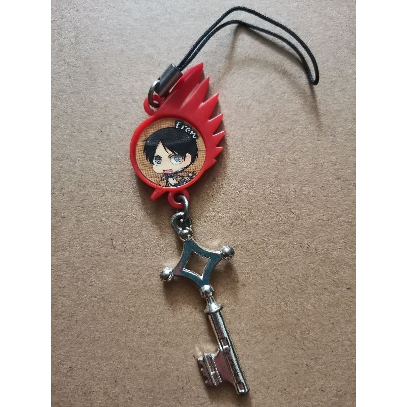 Eren Yeager Attack on Titan Keychain. พวงกุญแจ​ Eren