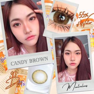 คอนแทคเลนส์🌈Candy🌈 Brown / Gray (Montra) ขนาดบิ๊กอาย💖