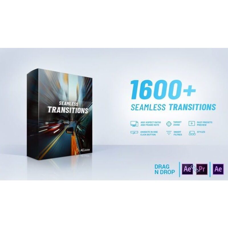 AEJuice Seamless Transitions for After Effects and Premiere Pro