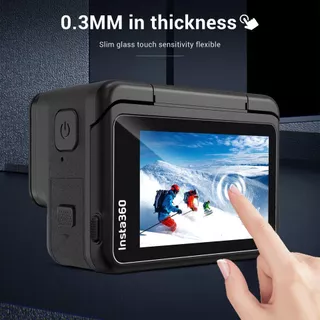 ฟิล์มกระจก Insta360 Ace Pro 2 รุ่นใหม่ ติดง่าย Tempered Protective Glass Film for Insta360 Ace Pro