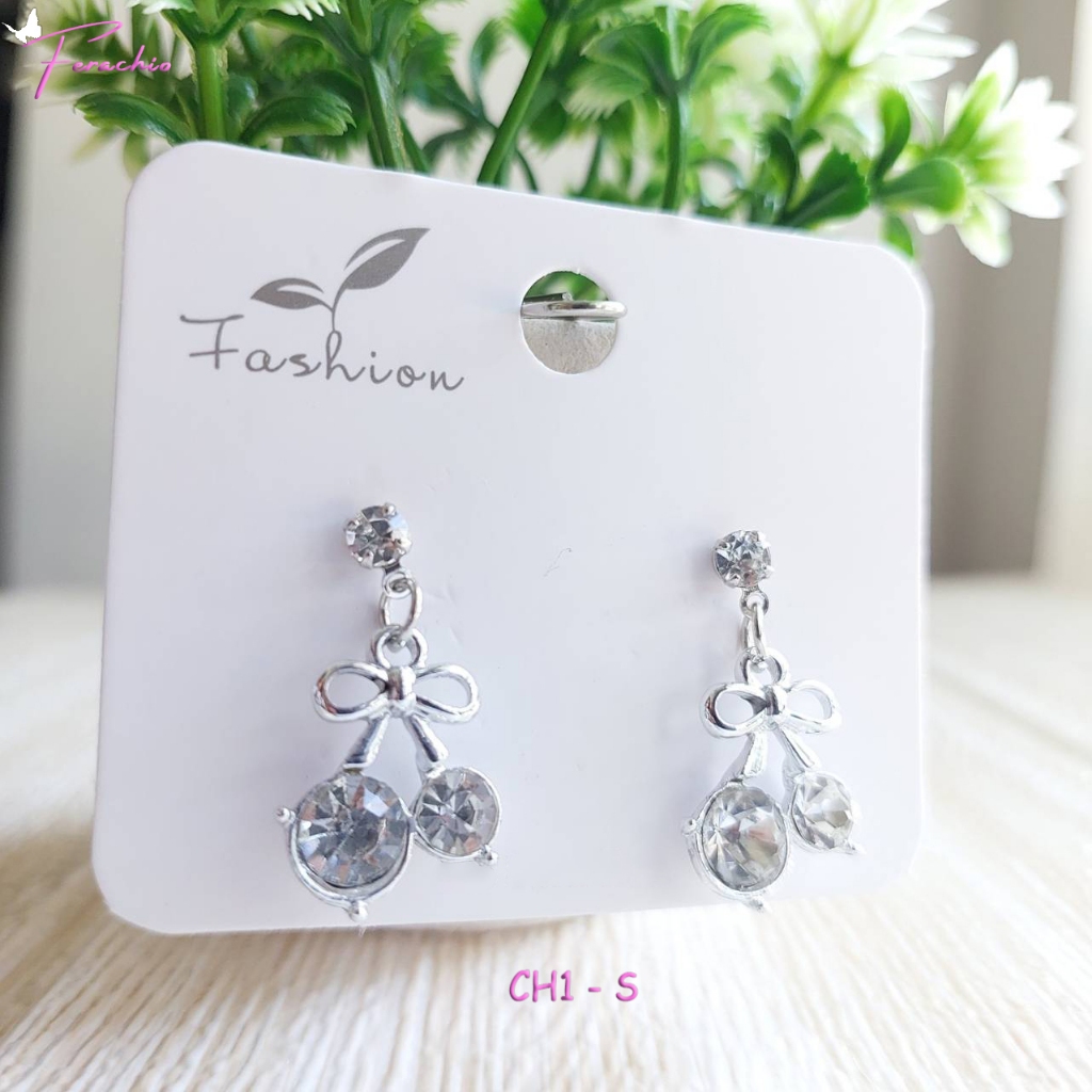 พร้อมส่ง ต่างหูแฟชั่นเกาหลีสวยๆ ตุ้มหูเก๋ๆ ร้านไทย สุดชิค รูปที่ 3