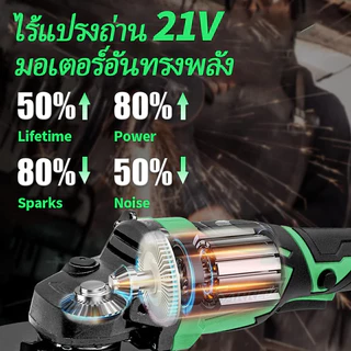 TANZU เครื่องเจียรไร้สาย 4 นิ้ว มอเตอร์ไร้แปรงถ่าน เครื่องเจียรไฟฟ้า/ขัด/ตัด อเนกประสงค์ TZ-980