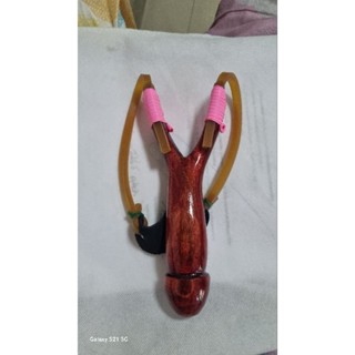 หนังสติ๊กไม้ประดู่อย่างดีหัวปลัดขิดเงางาม