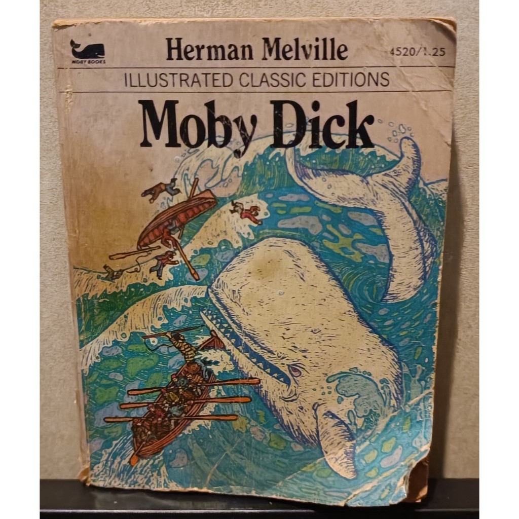 หนังสือวรรณกรรมคลาสสิค Moby-Dick โดยผู้เขียน Herman Melville