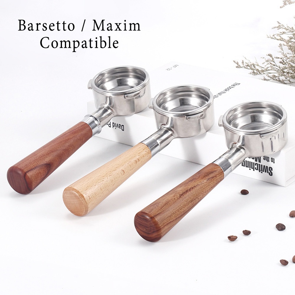 จัดส่งภายใน 24 ชั่วโมง｜อุปกรณ์ด้ามชงกาแฟ หัวชงกาแฟ Bottomless Portafilter SUS 304 Maxim Barsetto 58mm 3 หู
