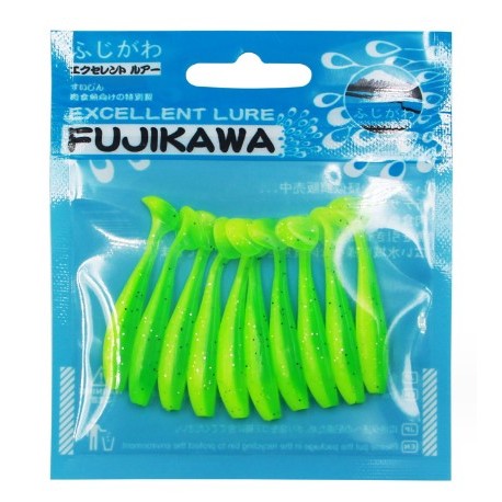 FUJIKAWA ปลายาง สลิมจิ๋ว 3.2cm ยางนิ่มหางพริ้ว ทีเด็ดช่อน เก็บตกกระพง เทพๆ - รูปที่ 2