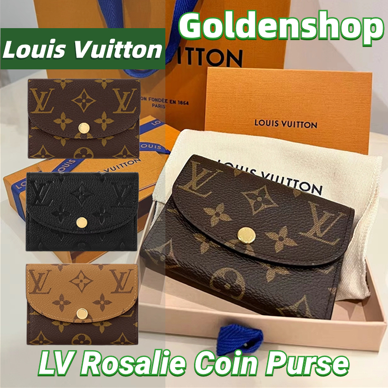 🍒หลุยส์วิตตอง Louis Vuitton Rosalie Coin Purse wallet🍒กระเป๋าใส่เหรียญ LV จริง สินค้าขายร้อน