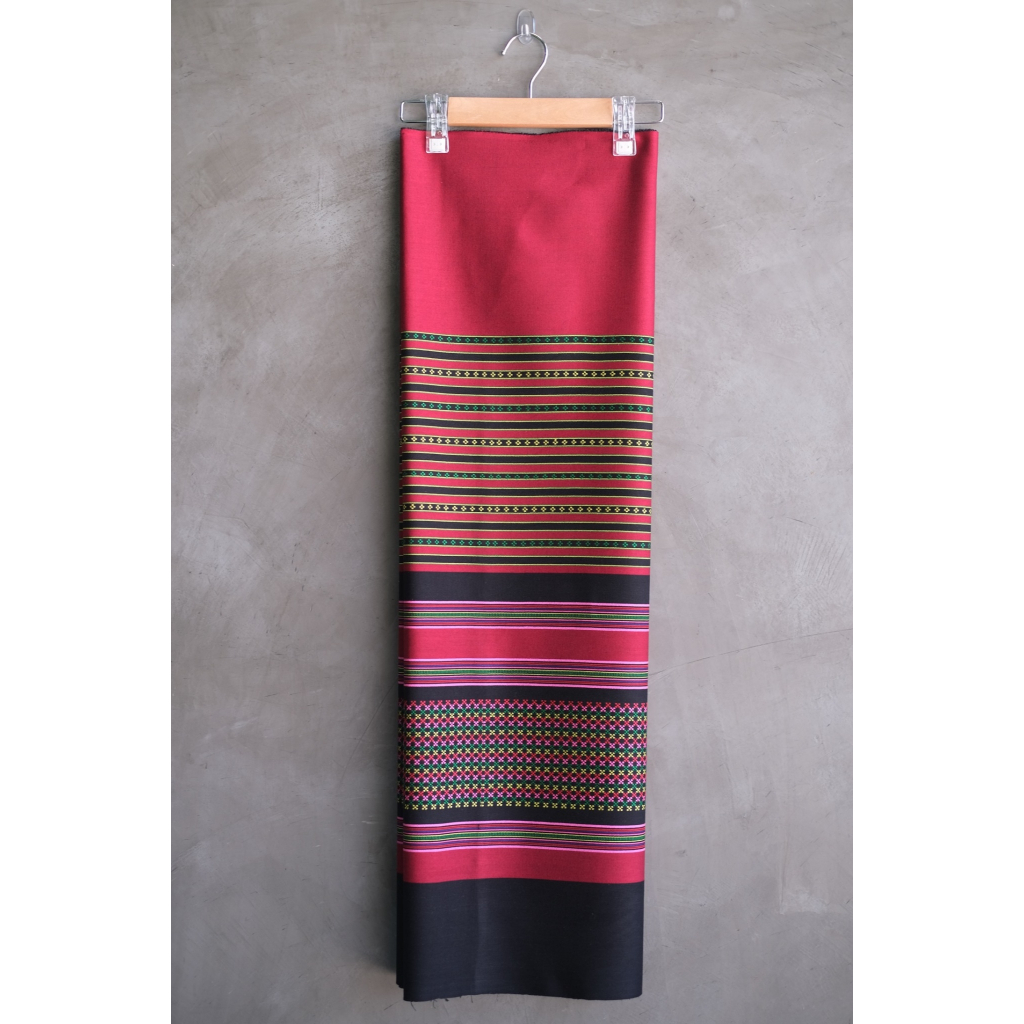 ผ้าฝ้ายพื้นเมือง รุ่น ผ้าผืนยกดอกอัดกาวDD134