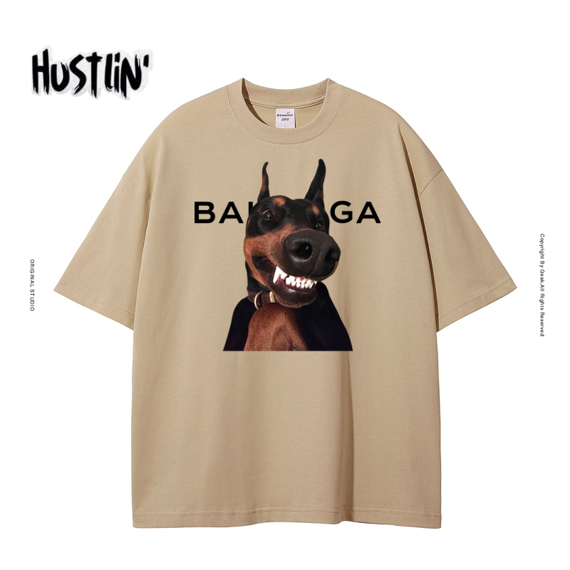 (🔥พร้อมส่งค่ะ🔥)รวมเสื้อยืด oversize ทรงเกาหลี เสื้อยืด ตลก โดเบอร์แมนพินเชอร์  Cotton 100% ผ้าดีมากๆไม่ผิดหวังแน่นอน😊