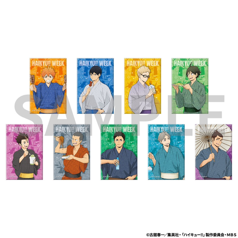 (พร้อมส่ง) haikyuu!! week ซองสุ่มการ์ดอนิเมะไฮคิวคู่ตบฟ้าประทาน การ์ดแผ่นแม่เหล็ก มี18แบบ