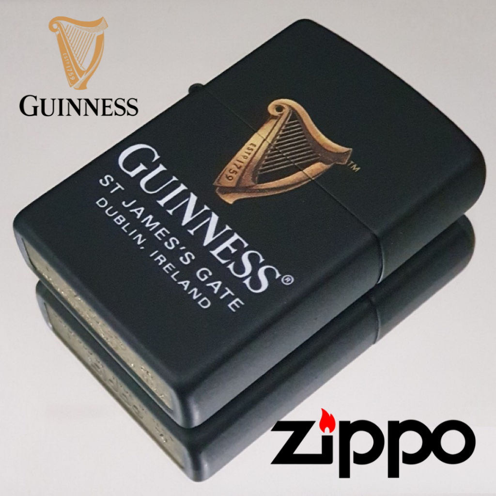 Zippo Guinness Harp Beer St.James's Gate, 100% ZIPPO Original from USA, new and unfired. Year 2017