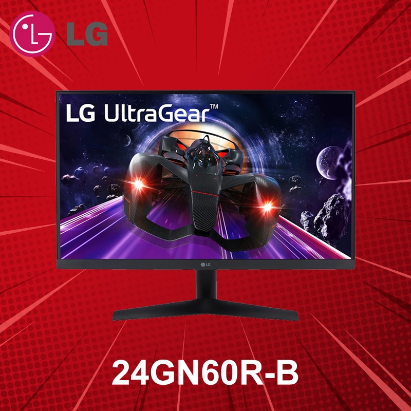 จอมอนิเตอร์ 24" LG UltraGear 24GN60R-B IPS FHD 144Hz ประกันศูนย์ 3 ปี
