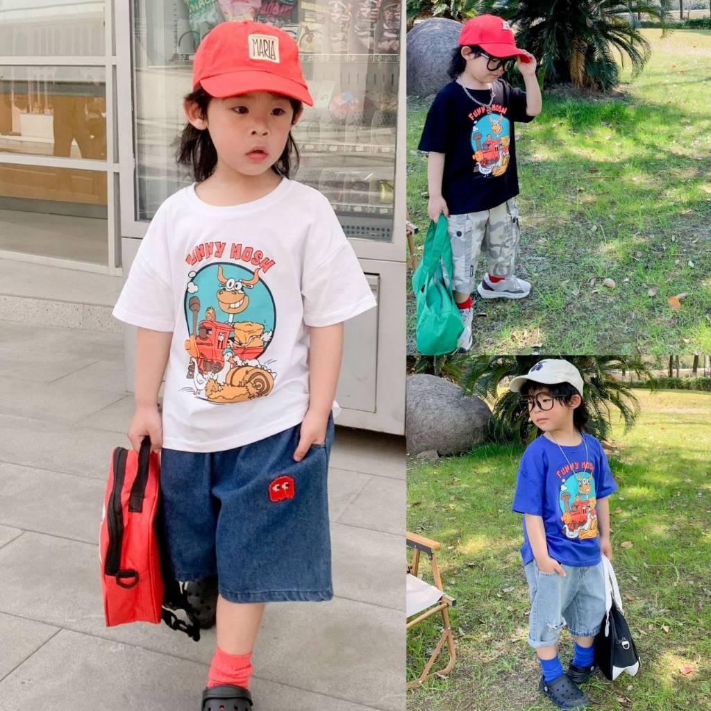 พร้อมส่ง ☑️ เสื้อยืดแฟชั่นเด็ก