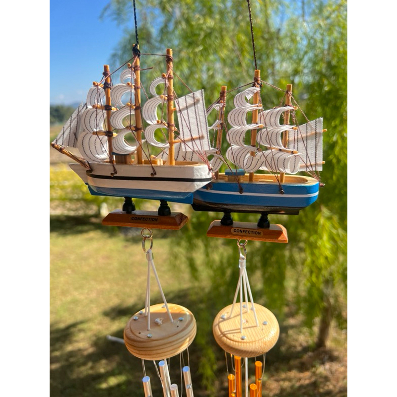 โมบายมงคลเสริมความเฮงๆเรือสำเภาค้าขายร่ำรวยพร้อมโมบายพร้อมส่ง