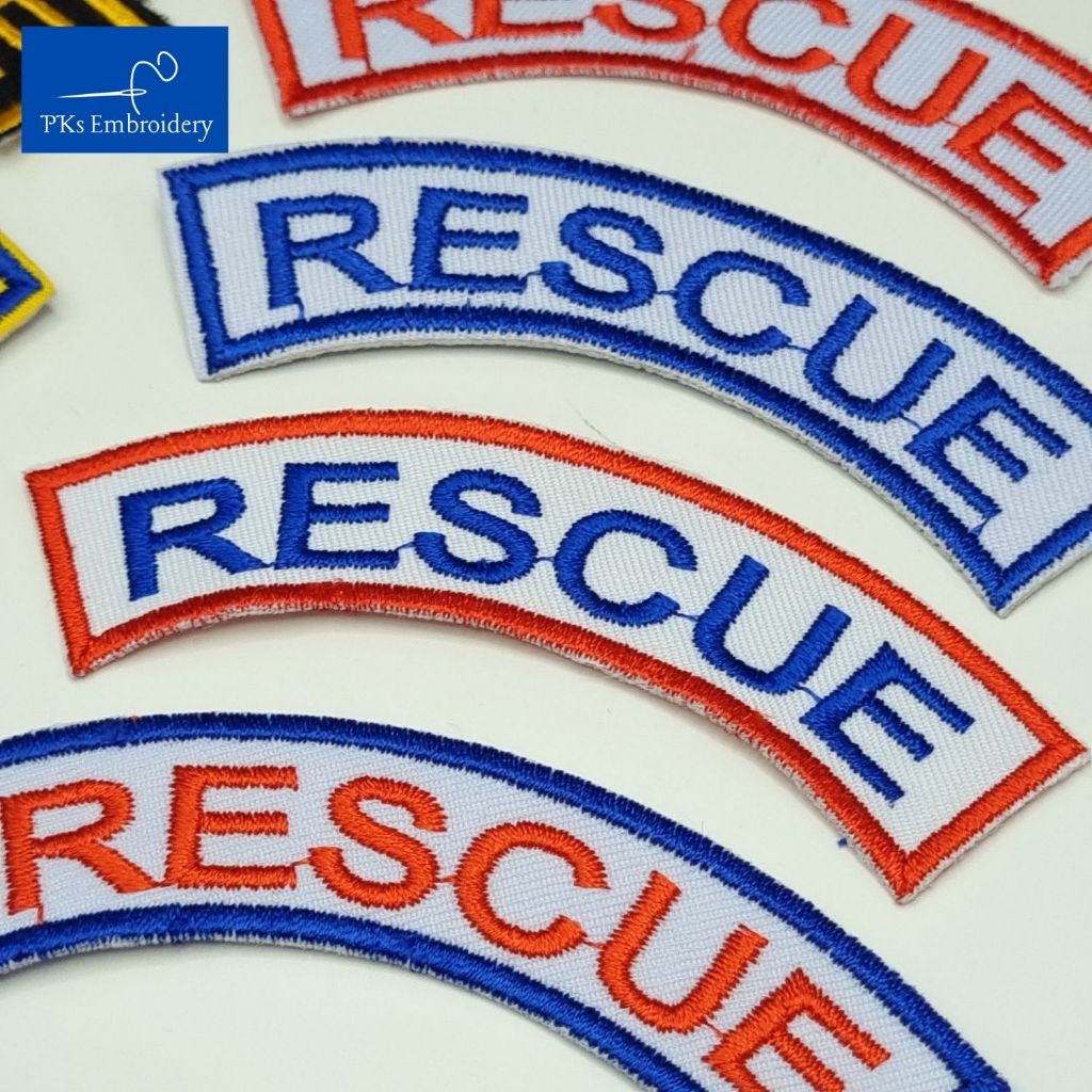 อาร์ม เครื่องหมาย โค้ง RESCUE สำหรับหน่วยฉุกเฉิน สพฉ. กู้ชีพ ราคา ถูกที่สุด ดีลบีเคเค แกลเลอรีภาพที่ 2