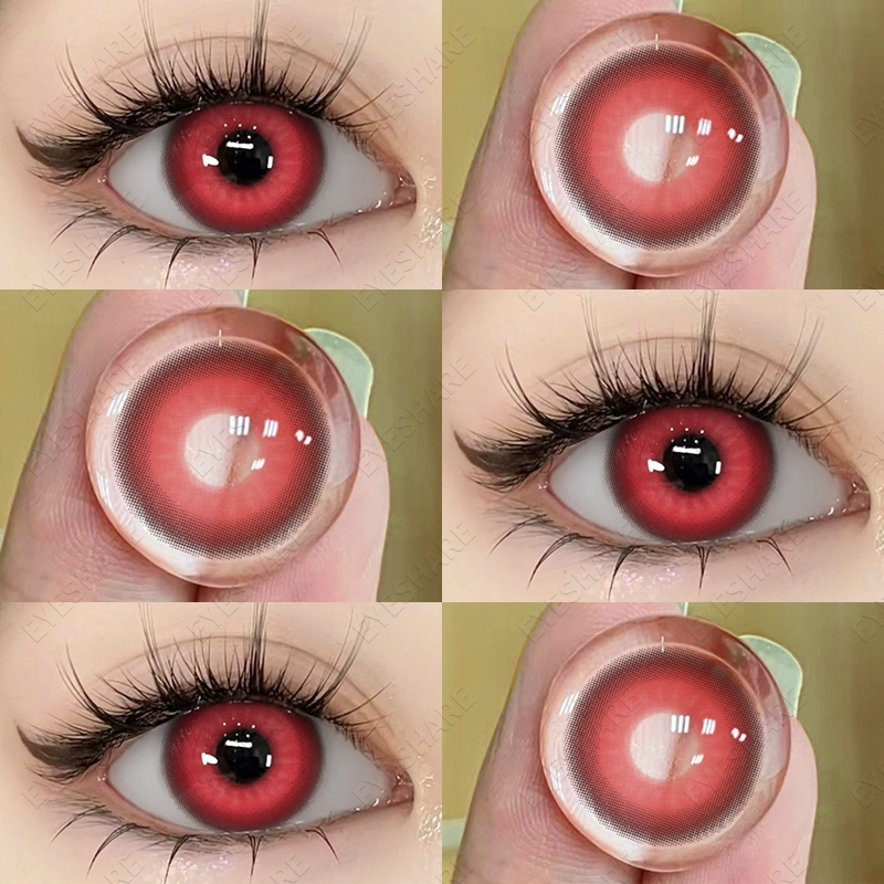 【COD】Eyeshare🔥 NEBULA ซีรี่ย์ 🌈Gray/Blue/Red/Geen cosplay คอนแทคเลนส์ 14.0 มม.ขนาดมินิ 0.00 องศา 2 ช