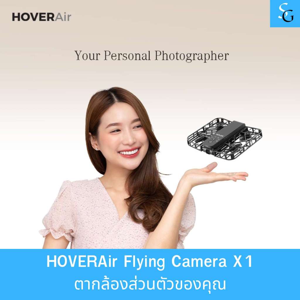 [Flagship Store]ตากล้องส่วนตัวของคุณ HOVERAir Flying Camera X1